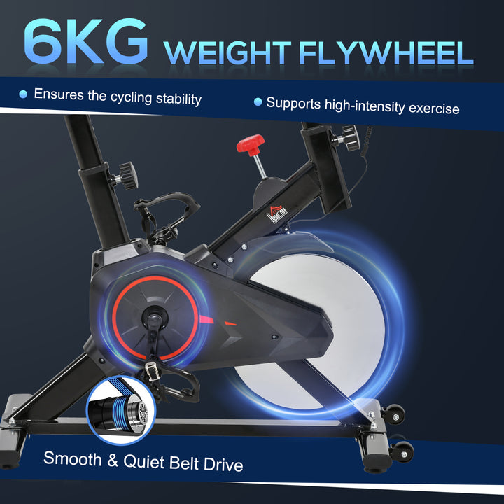 MCL Indoor Upright Exercise Bike Machine, with Adjustable Seat, Resistance, Handlebar, LCD Display