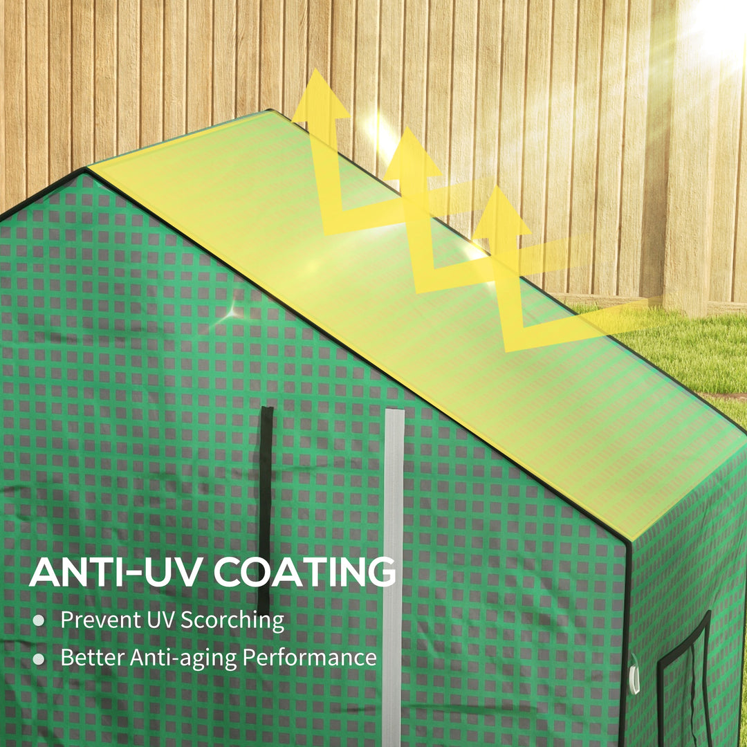 Greenhouse Cover Replacement Walk-in PE Hot House Cover with Roll-up D