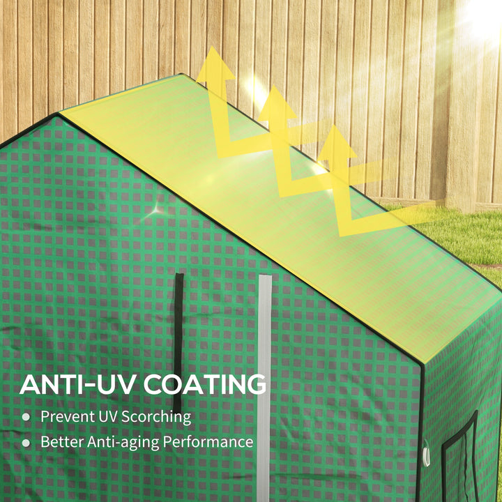 Greenhouse Cover Replacement Walk-in PE Hot House Cover with Roll-up D