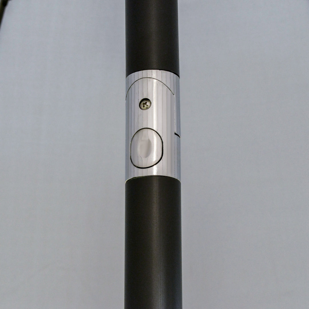 2.5m Tilting Parasol, with Pleated Canopy - Light Grey