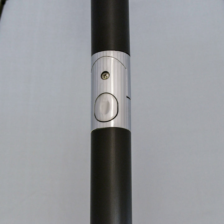 2.5m Tilting Parasol, with Pleated Canopy - Light Grey
