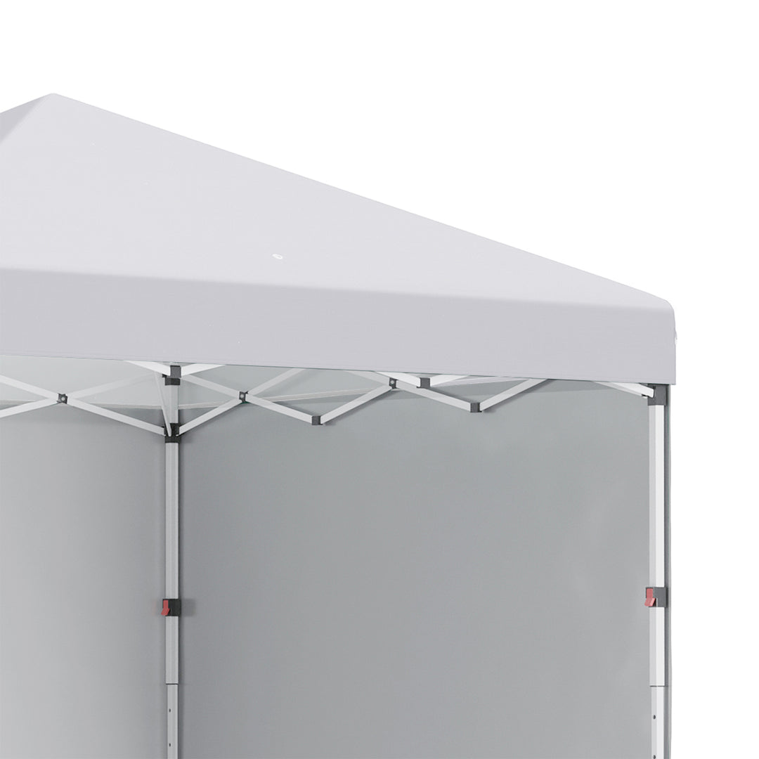 3 x 3 (M) Pop Up Gazebo, UPF 30+ with 2 Sidewalls, Leg Weight Bags and Wheeled Bag, Height Adjustable Party Tent Event Shelter for Garden, Patio, White