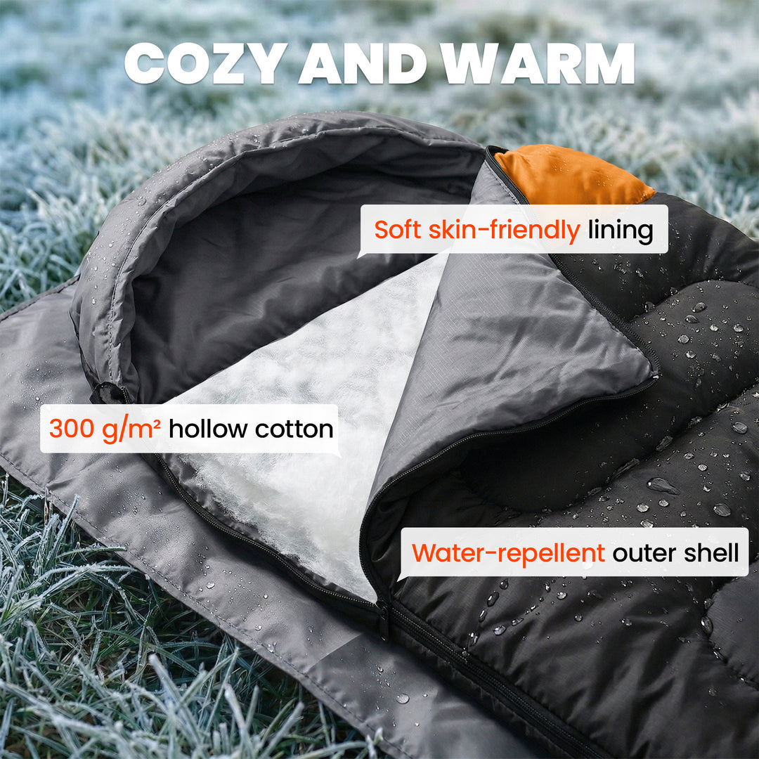Sleeping Bag for Adults, Lightweight &amp; Compact Sleeping Bag, 3 Seasons