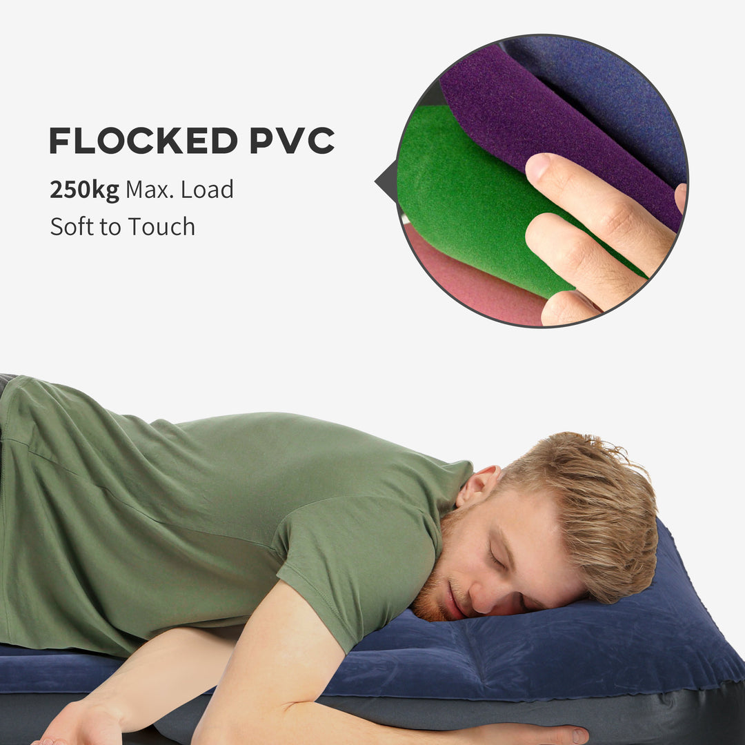 King-Size Air Bed, with Built-in Electric Pump and Carry Bag