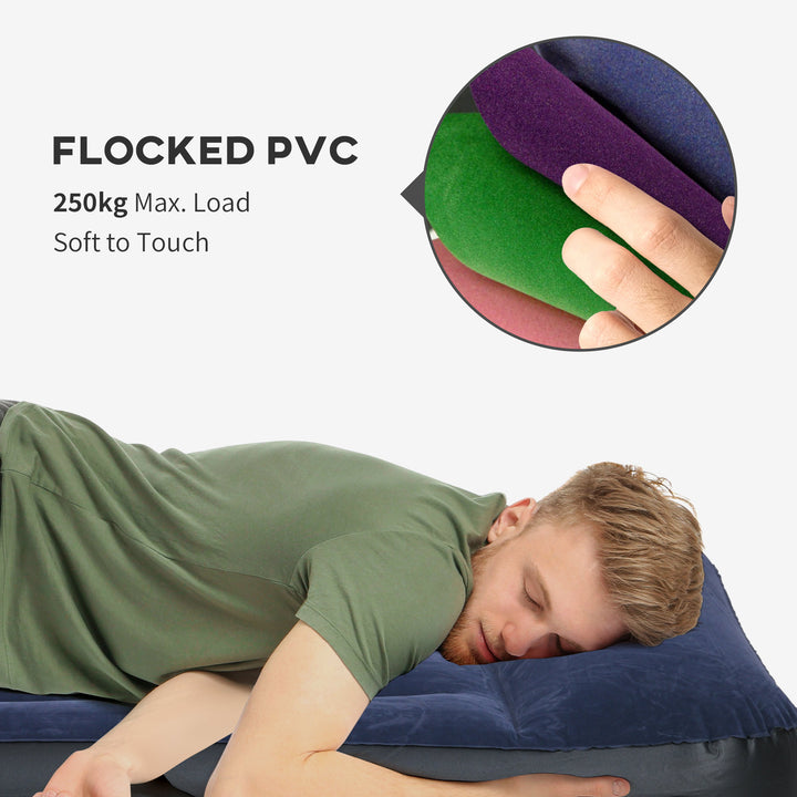 King-Size Air Bed, with Built-in Electric Pump and Carry Bag