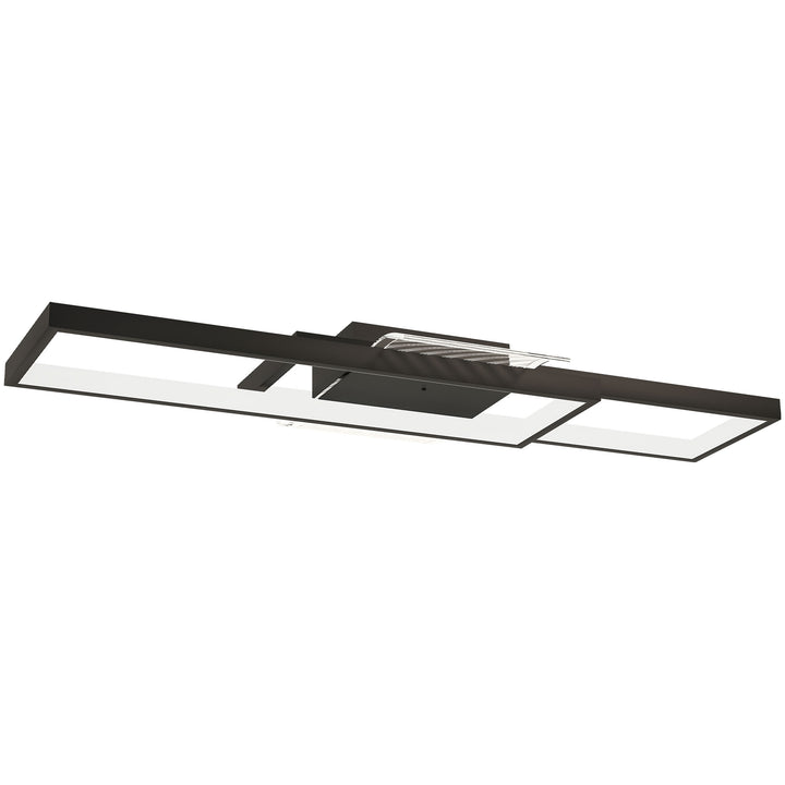 LED Ceiling Light, Modern Dimmable Ceiling Light with Wall Switch &amp; Remote Control, Flush Mount Ceiling Lamp with 3000-6000K Colour Temperatures for Living Room, Bedroom