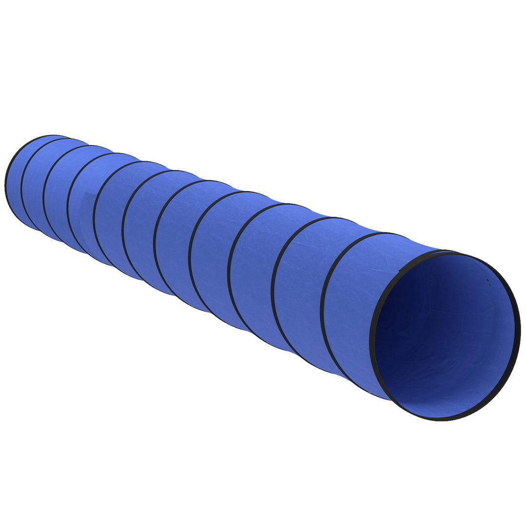 Dog Tunnel, 500 x 60 cm, Foldable Play Tunnel with 6 Pegs and Bag, Tea