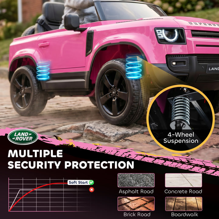 Land Rover Licensed 12V Kids Ride on Car with Remote, Suspension, Slow