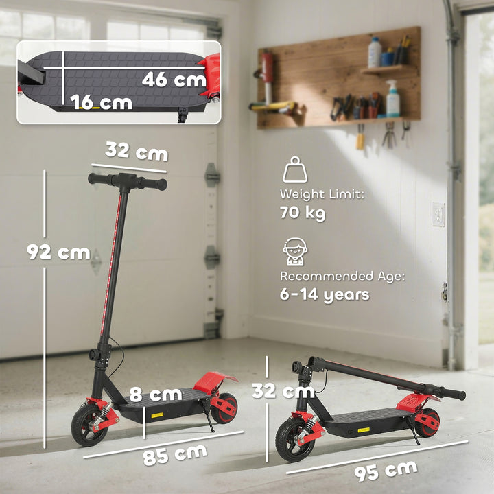 Foldable Kids Electric Scooter with LCD Display, Dual Shock Absorption