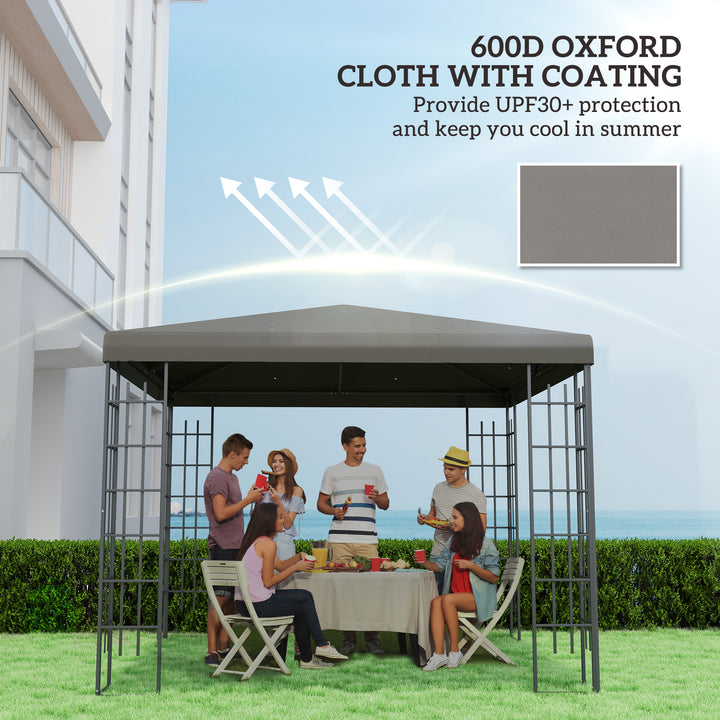 3 x 3(m) Gazebo Frame Replacement - Grey