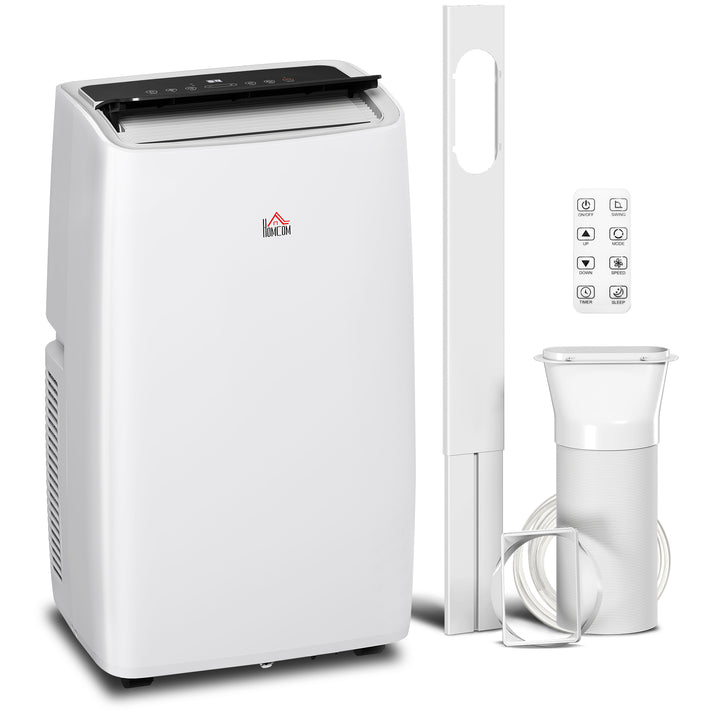 Portable Air Conditioner 14000 BTU, 4-in-1 Air Conditioning Unit, Dehumidifier, Cooling, Fan, Sleep Mode with 3 Speeds, Remote Control, LED Display, 24H Timer, Window Kit, Children Lock, 40m²