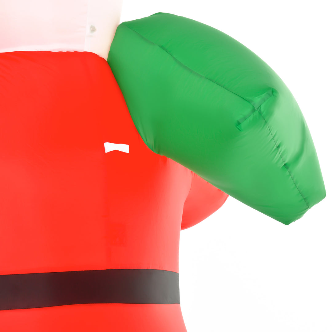 MCL 8ft Christmas Inflatable Santa Holiday Garden Decoration, Indoor Outdoor Lawn Blow Up Decor