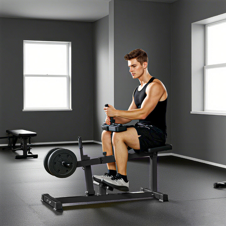 Seated Leg Extension Machine, Adjustable Leg Raise Machine and Curl Ma