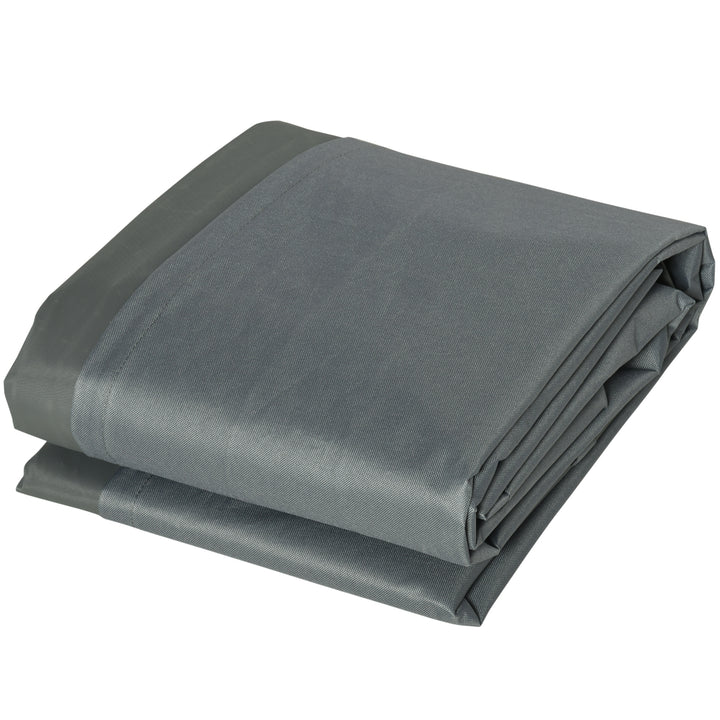 205x192cm Outdoor Garden Rattan Furniture Protective Cover Water UV Resistant Grey