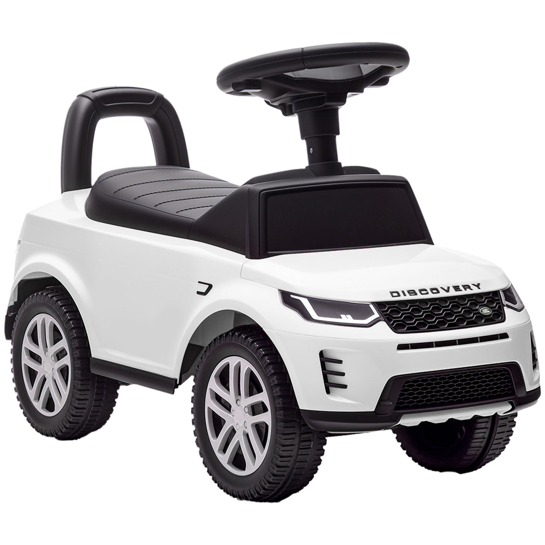 MCL Land Rover Licensed Toddler Ride on Car with Horn, Engine Sounds, Under-Seat Storage, for 18-36 Months, White
