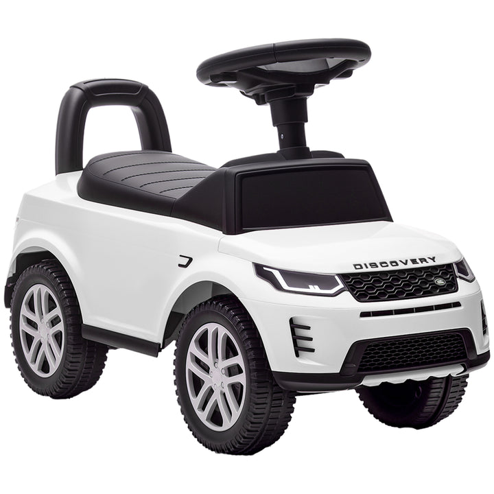 MCL Land Rover Licensed Toddler Ride on Car with Horn, Engine Sounds, Under-Seat Storage, for 18-36 Months, White