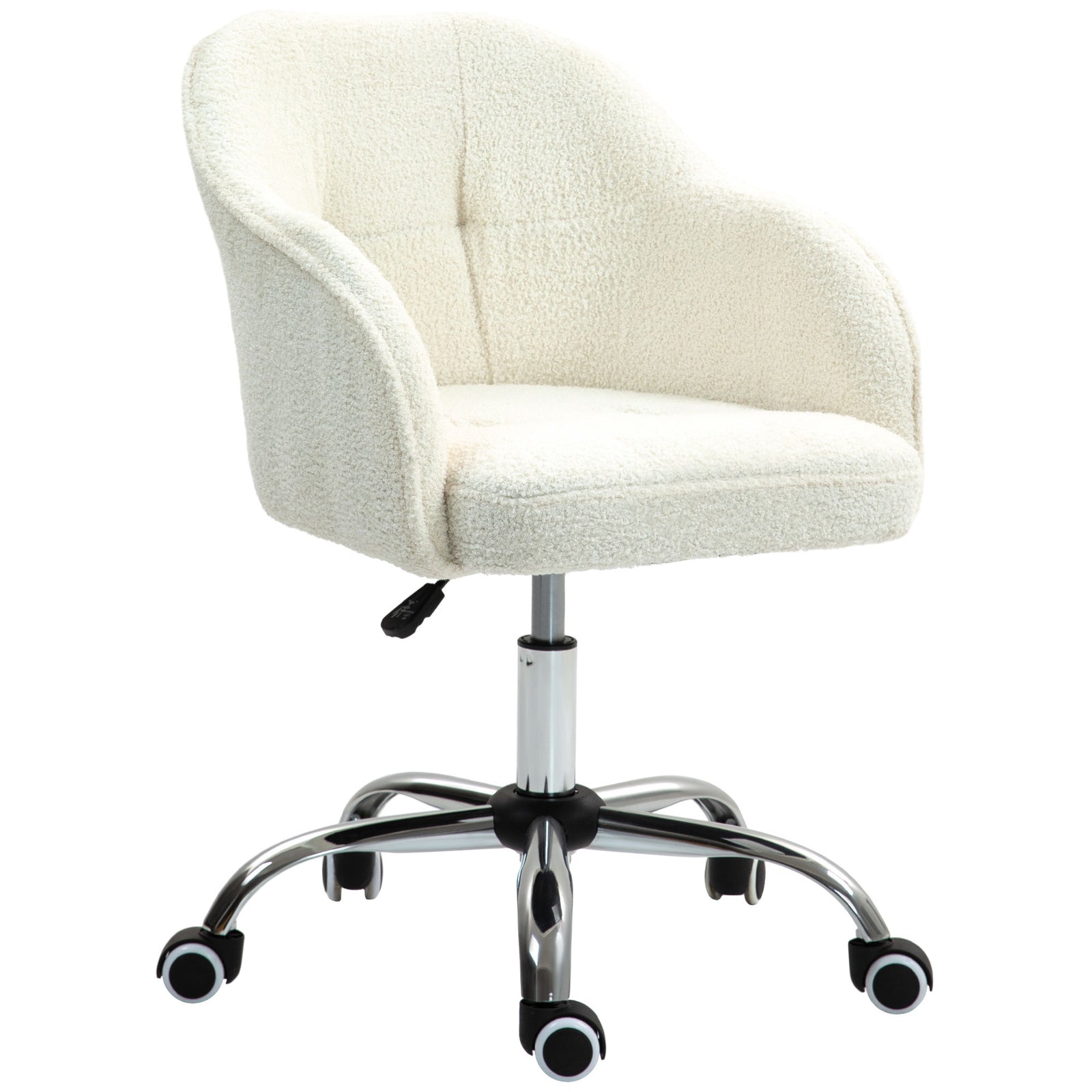 46-56 cm Teddy Fleece Office Chair - Cream