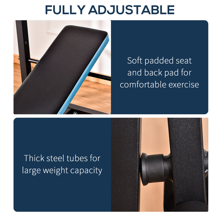 Adjustable Weight Bench with Leg Developer Barbell Rack for Lifting and Strength Training Multifunctional Workout Station for Home Gym Fitness, Black