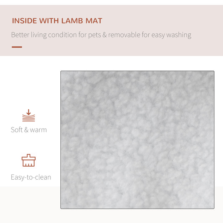 MCL Foldable Pet Carrier for Small and Miniature Dogs, Portable Cat Carrier Soft Side Pet Travel Crate with Removable Mat, Storage Bags, Breathable Mesh Window 60 x 42 x 42cm - Red