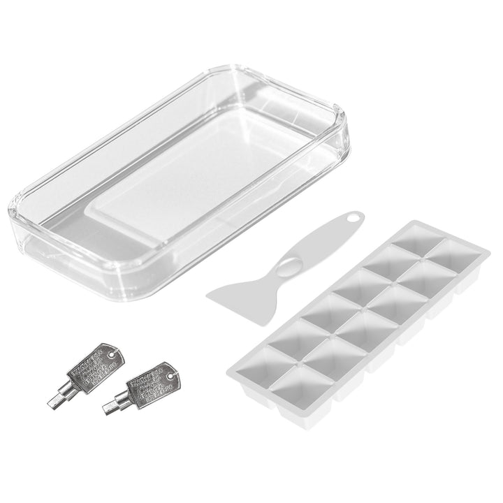 46 Litre Lockable Countertop Fridge - Cream White