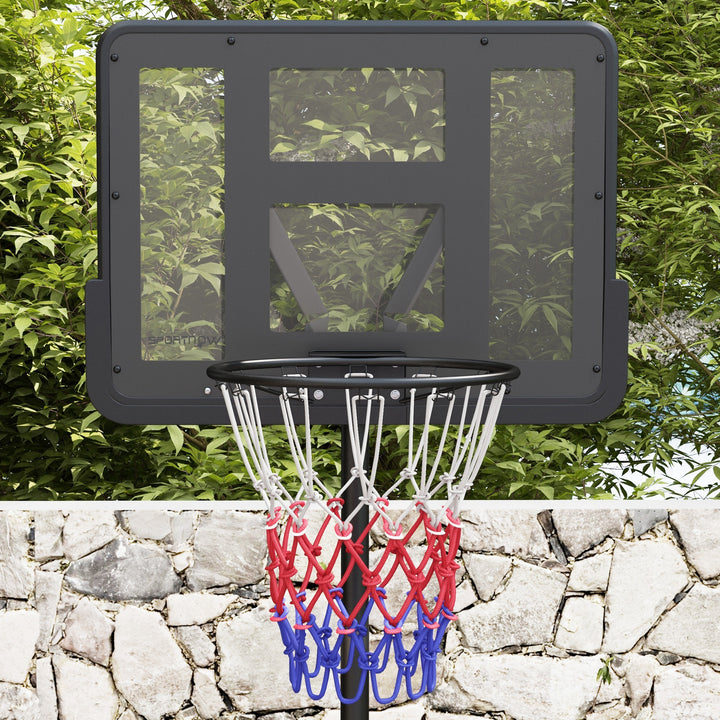 SPORTNOW Height Adjustable Basketball System, Freestanding Basketball Hoop and Stand w/ Wheels, 167-228cm | Aosom UK