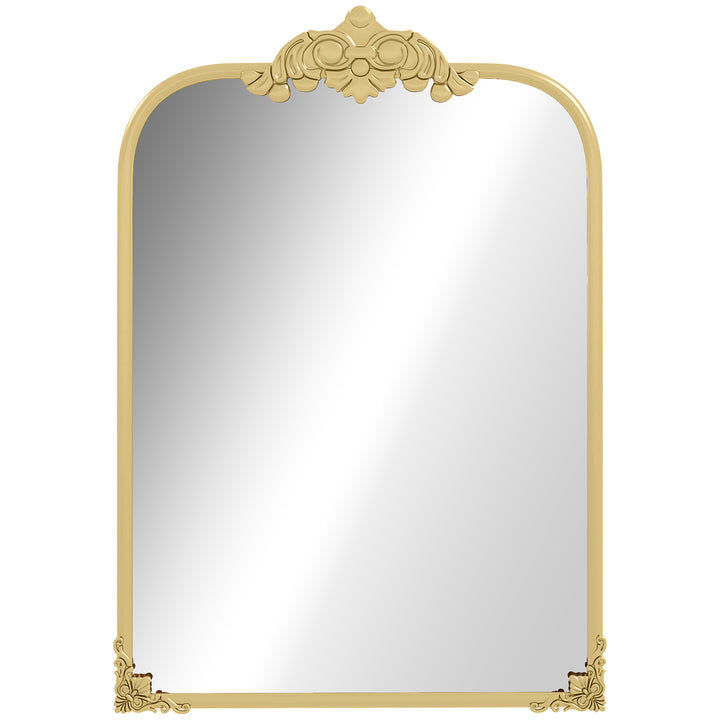 Wall Mirror, Decorative Baroque Mirror with Metal Frame, for Bedroom a