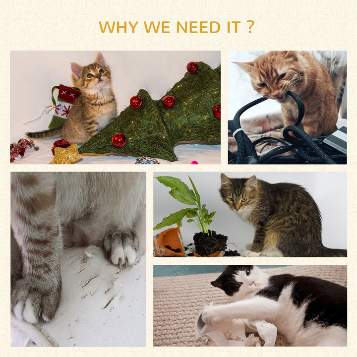 104 cm Cat Tree, Cat Condo Tree Tower, Cat Activity Centre with Scratching Posts, Plush Perch, Hanging Ball - Grey