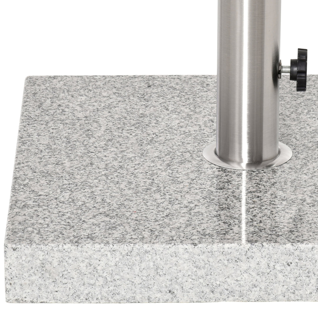 25kg Garden Umbrella Base Durable Parasol Holder Patio Furniture Outdoor Sunshade Marble Stand