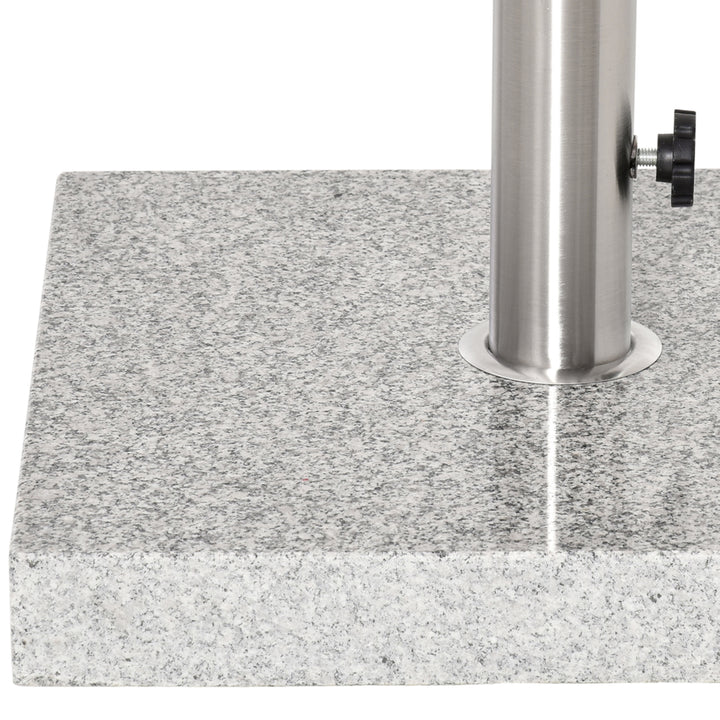 25kg Garden Umbrella Base Durable Parasol Holder Patio Furniture Outdoor Sunshade Marble Stand
