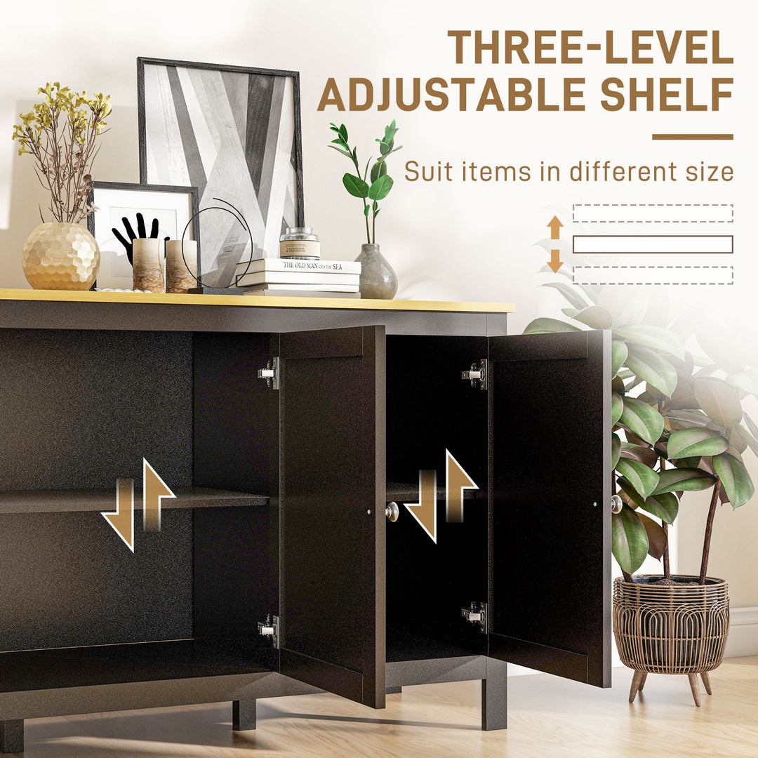 Sideboard, Buffet Cabinet with Doors and Adjustable Shelves for Living