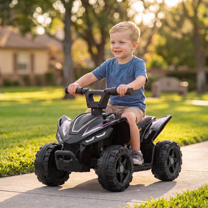 6V Battery Powered Kids ATV, Quad Bike with Handlebar Button Control - view 2