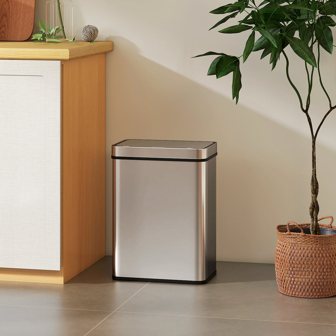 50 L Sensor Can, Sensor Bin with Soft-Close Lid, Fingerprint-Proof Sta