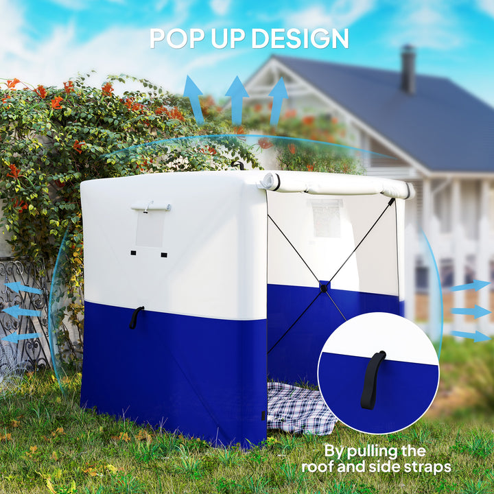 2 x 2m Pop-Up Gazebo, with Accessories - Dark Blue