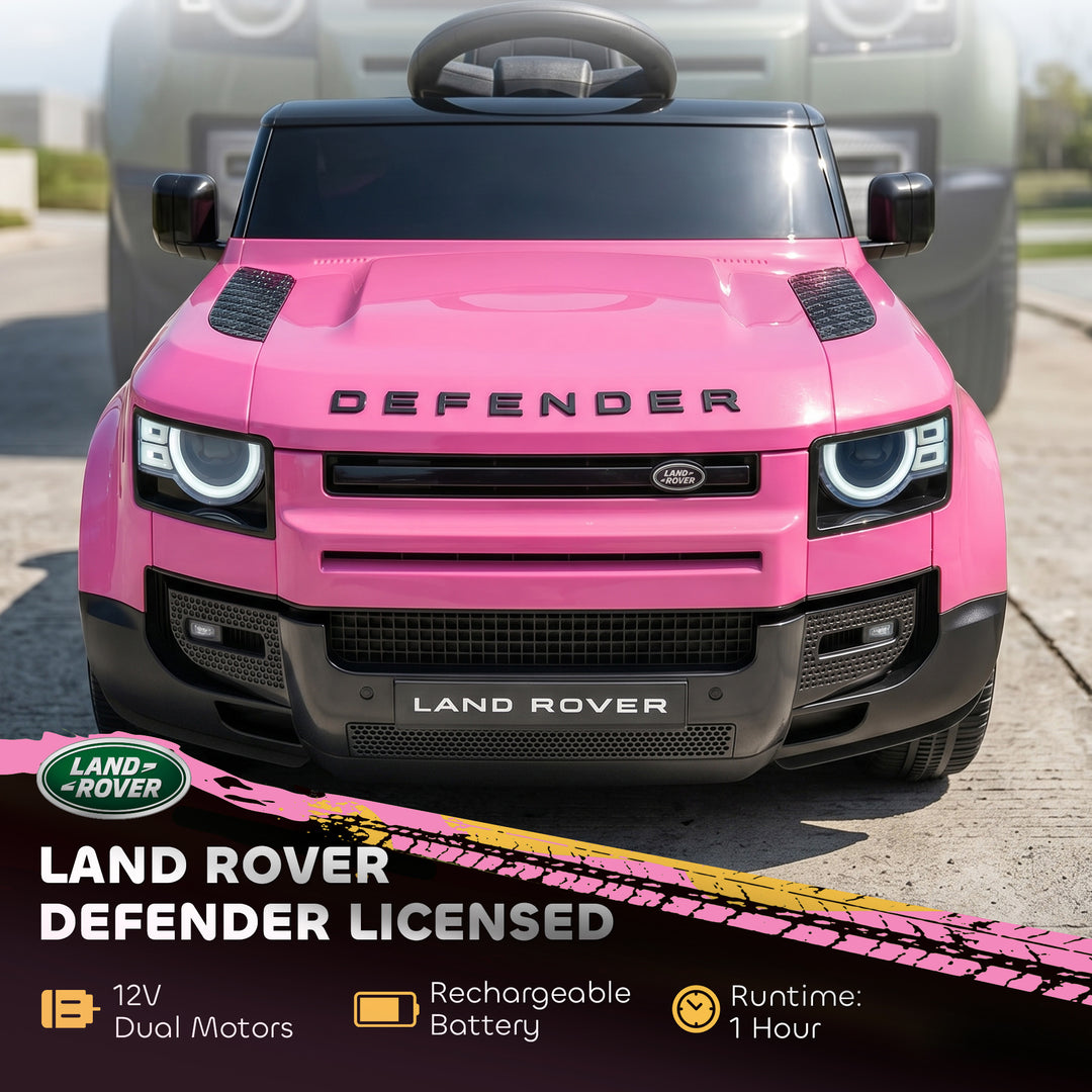 Land Rover Licensed 12V Kids Ride on Car with Remote, Suspension, Slow