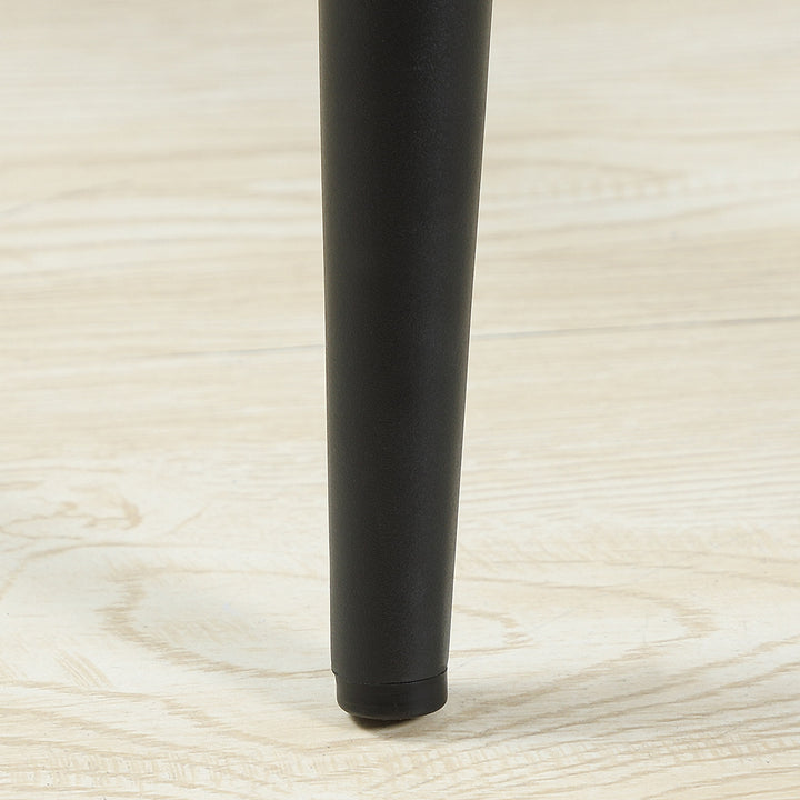 MCL Bar Stools Set of 2, Velvet-Touch Fabric Counter Height Bar Chairs, Kitchen Stools with Steel Legs for Dining Area, Kitchen Island Barstools, Blue