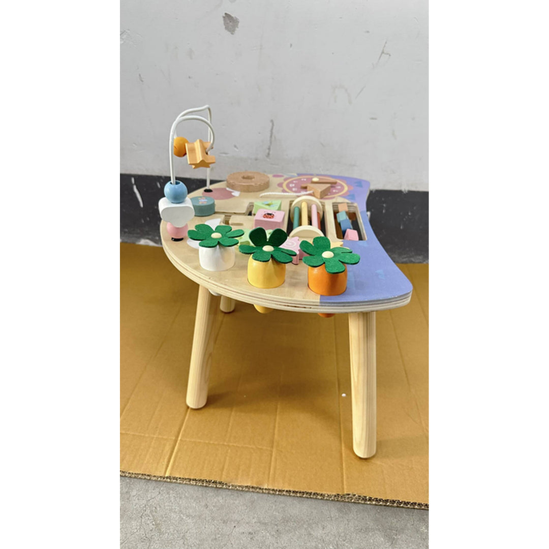 Wooden Baby Activity Table for 1-3 Years, 6-in-1 Montessori Activity - view 3