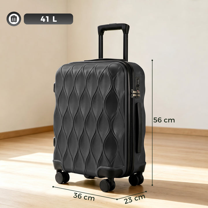 20Inch Suitcase, ABS Hard Shell Carry On Luggage with TSA Lock - view 3