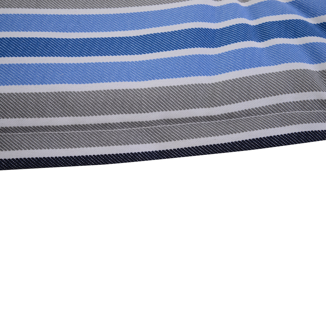 Polyester Set Of 2 Swing Chair Cushion Blue Stripes