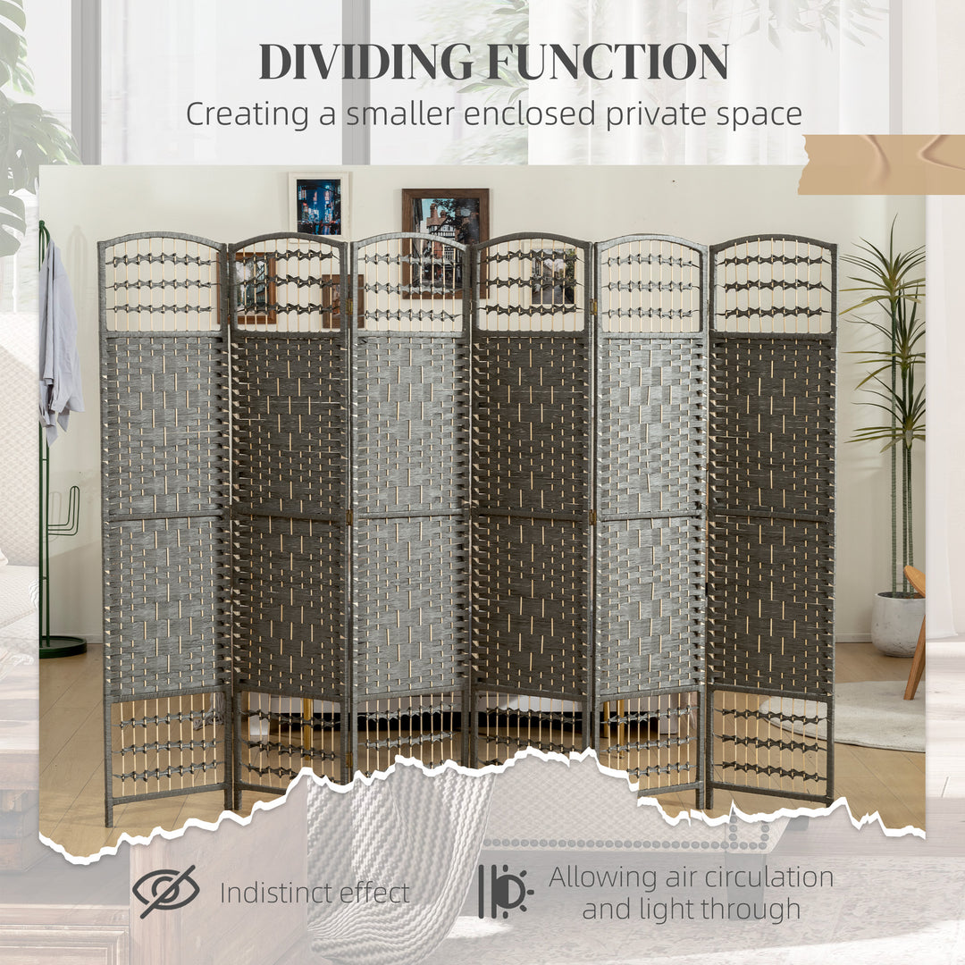 4 Panel Folding Privacy Screen, Room Divider with Pine Wood Frame for 