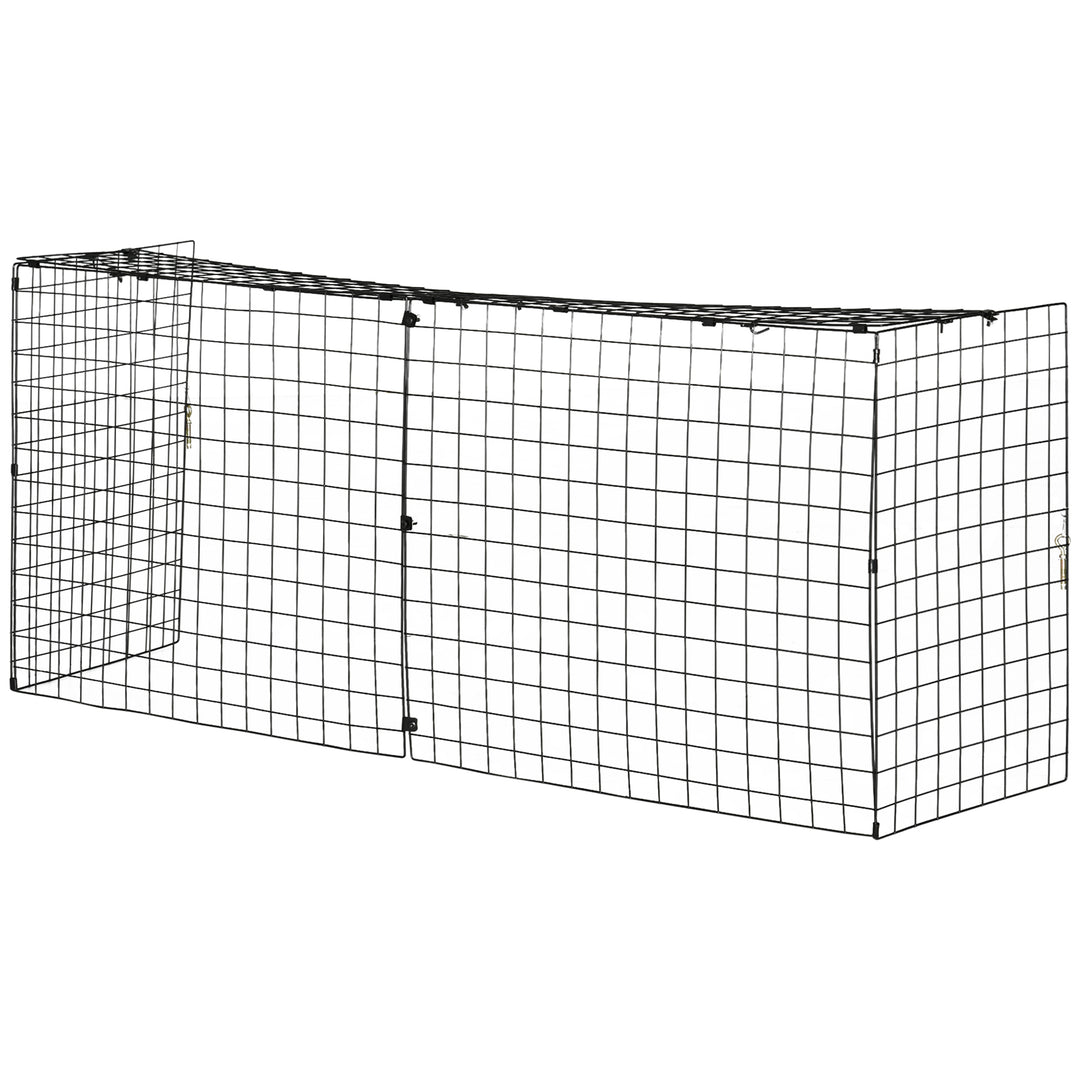 Extendable Fire Guard Screen, Freestanding Fire Screen Spark Guard, Folding Fireplace Cover, Wire Mesh, 81.5-160cm, Black