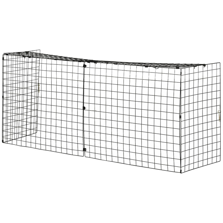 Extendable Fire Guard Screen, Freestanding Fire Screen Spark Guard, Folding Fireplace Cover, Wire Mesh, 81.5-160cm, Black