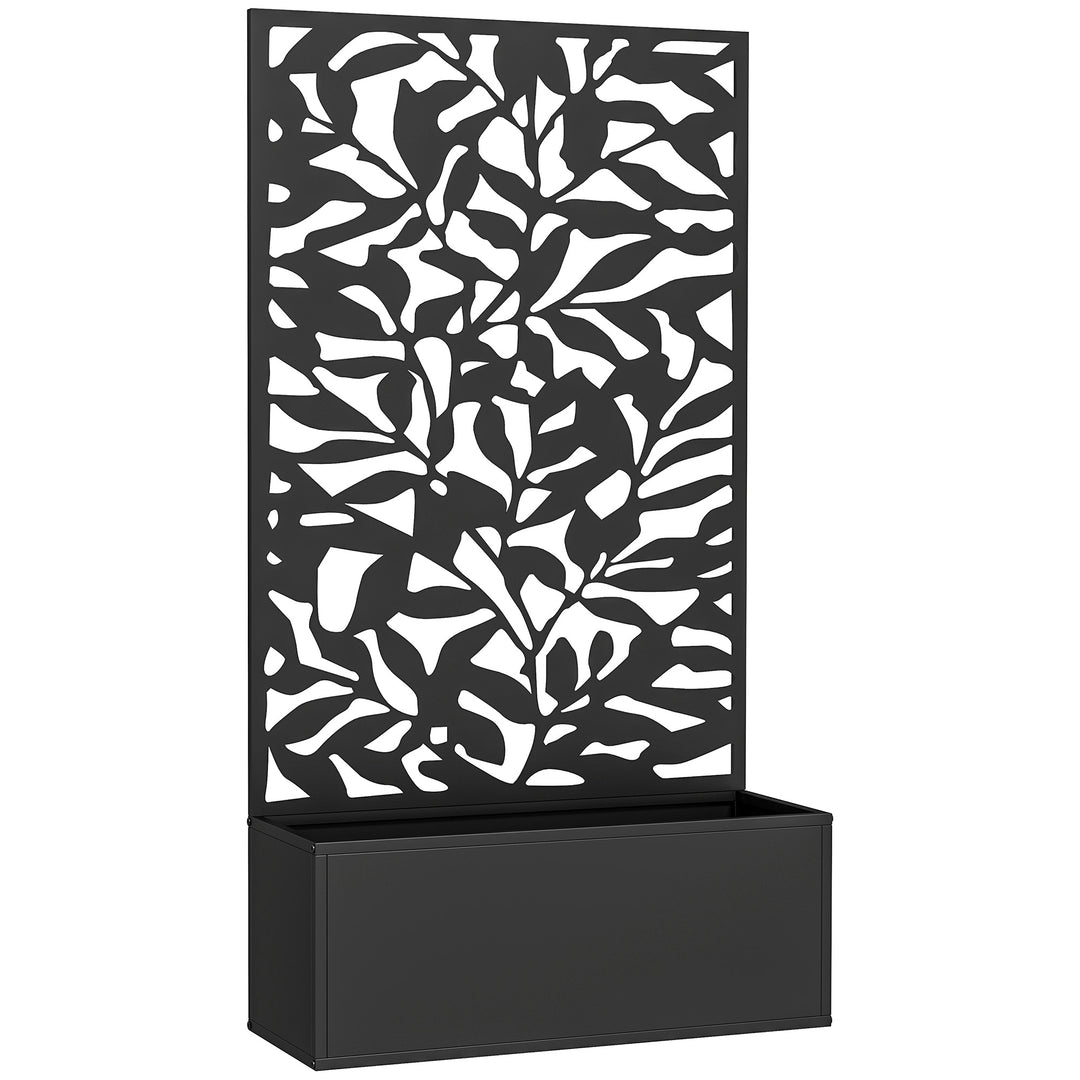 Metal Garden Bed with Trellis, Wall Mounted or Freestanding Raised Pla