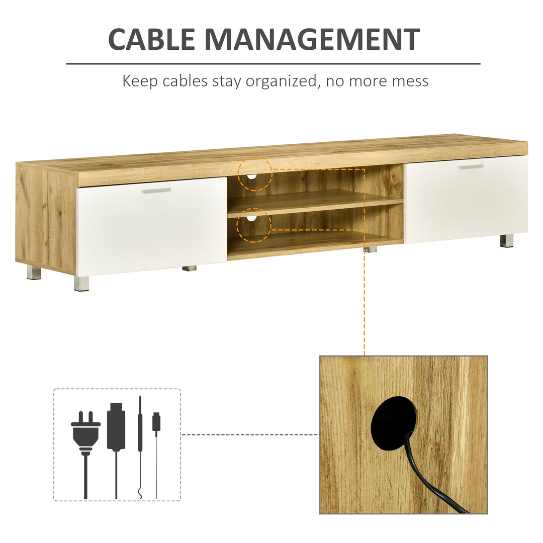 Modern TV unit Cabinet Entertainment Centre for TVs up to 90" w/ Cabinet Shelf for Living room Bedroom