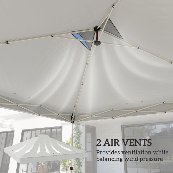 Gazebo Roof Replacement UV50+ Waterproof Pop Up Canopy Cover with 8 Dr