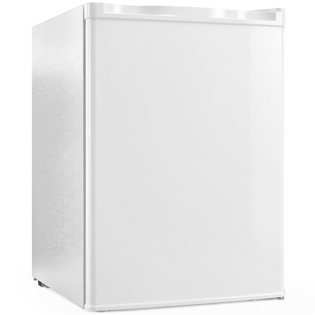 73 L Mini Fridge with Chiller Box, Single Door Compact Refrigerator - White