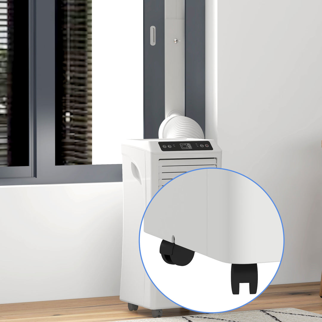 MCL 9000 BTU Air Conditioning Unit, 3-in-1 Portable Air Conditioner, Dehumidifier, Cooling Fan with Remote Control, Digital Display, 2 Speeds, 24H Timer, Window Venting Kit, 28m²