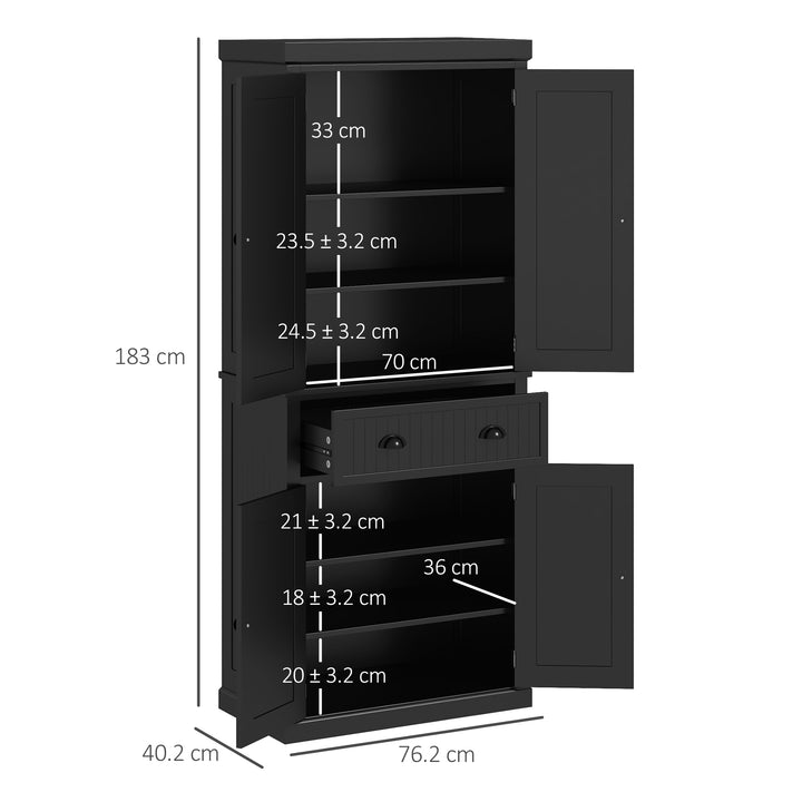 MCL Freestanding Multi-Storage Kitchen Cabinet - Black