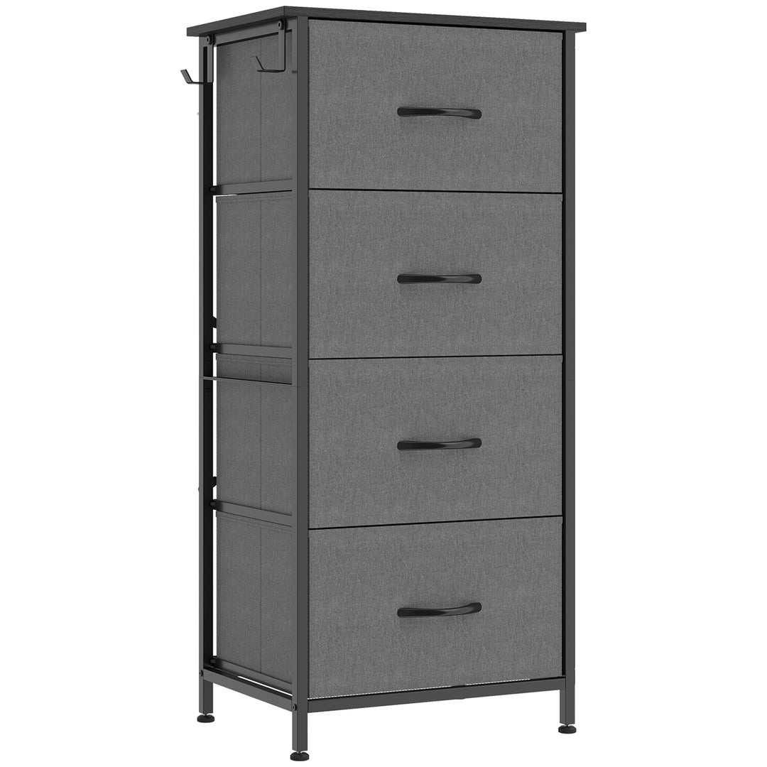 Chest of Eight Fabric Drawers - Grey