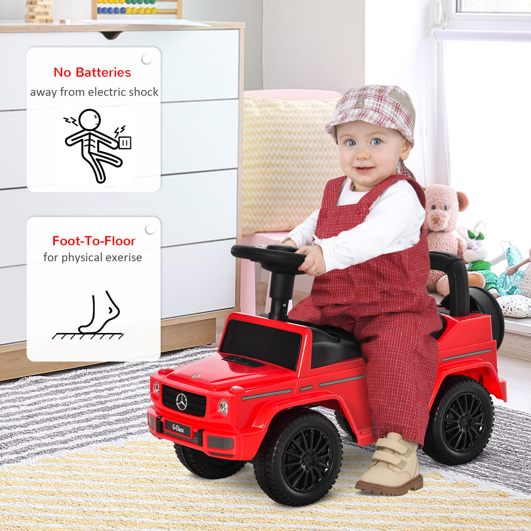 MCL 3 in 1 Kids Ride On Car G350 Licensed Foot To Floor Slider Toddler Push Along NO POWER Red 12-36 months