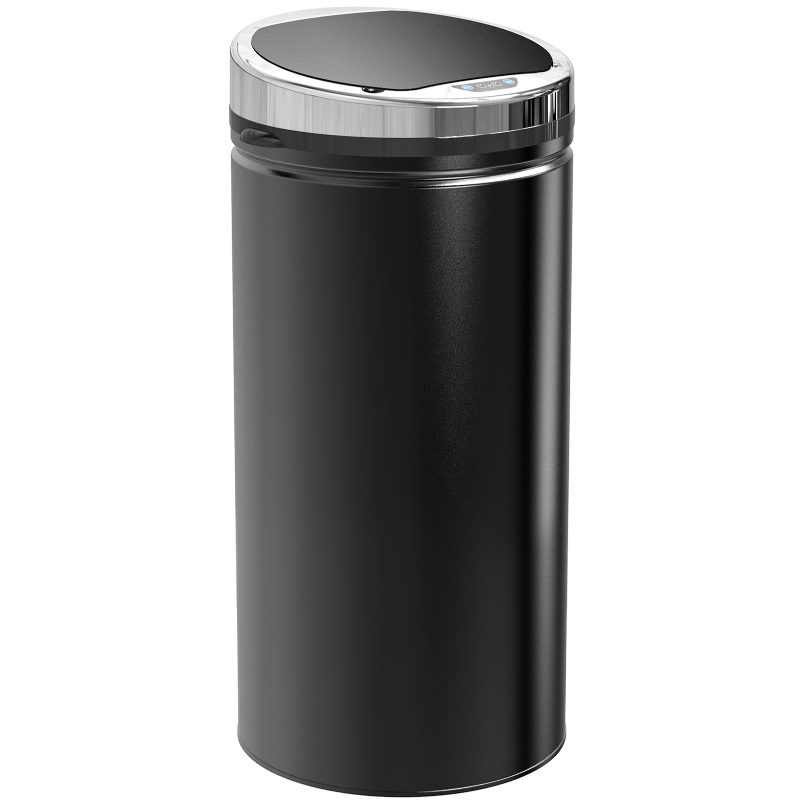 42L Sensor Bin for Kitchen Waste Automatic Dustbin Motion Detection Dustbin Stainless Steel Rubbish Can with Bucket, Black